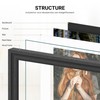 11x14 Solid Wood Picture Frame, Tempered Glass with Mat for