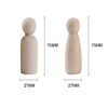 Egurs Holzfiguren 10 Stück 75mm DIY Figuren (5*Männlich +5*Weiblich)