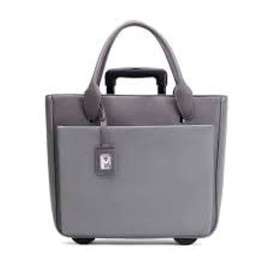 FABRIQUE Florence Gray Rolling Tote 17.3 Laptop Accessories Notebook/Tablet ACCS
