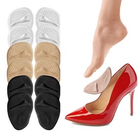 Almohadillas para Pies Antideslizantes y Amortiguadoras para Aliviar el Dolor en los Pies - Plantillas de Metatarso para Zapatos, Tacones, Tenis, Flats y Sandalias, para la Bursitis y Metatarsalgia de Antepie (10PCS)