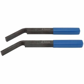 2Pcs Engine Brake Adjustment Tool Kit, W470589042300 W470589022300 Jake Brake Tools Feeler Gauge Replacement for DD13 DD15 DD16 Engine, 4.6MM & 4.1MM