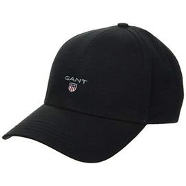 GANT Men's New Twill Cap, Black, One Size