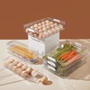 YOHA Clear Deviled Egg Tray Carrier with Lid 12 Grids