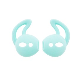 ALXCD Ear Cover Ear Hook Replacement for Airpod Headset MMEF2AM/A, 3 Pair Anti-Slip Silicone Ear Tips, Fit for Airpod 1 Airpod 2 Sport White/Black/Green