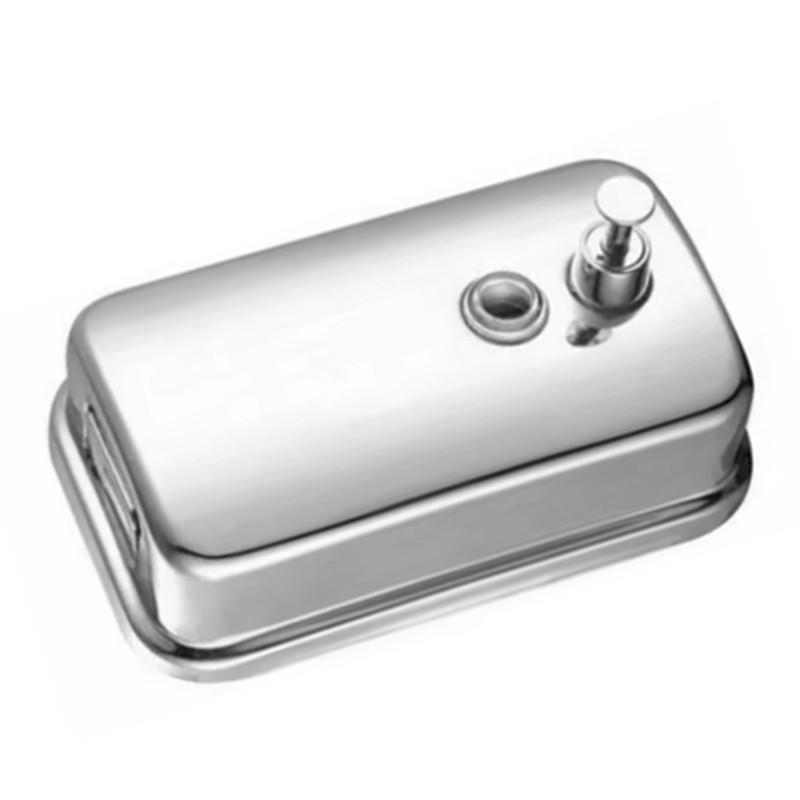 800ml Wall Mount Manual Soap Dispenser Stainless Steel Commercial Soap