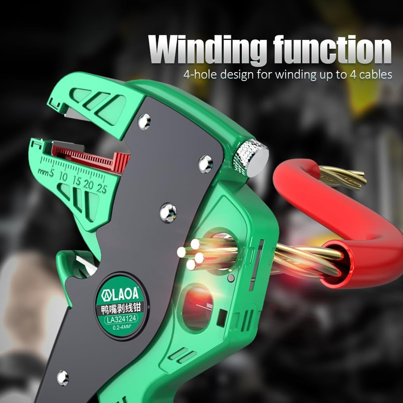 LAOA Automatic Wire Stripper Pliers - Adjustable Stripping Length &