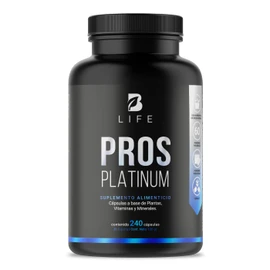 Pros Platinum de 240 Cápsulas con Ciruelo Africano, Cúrcuma, Semillas de Calabaza, Ácido Glutámico, Glicina. Pros Platinum B Life.