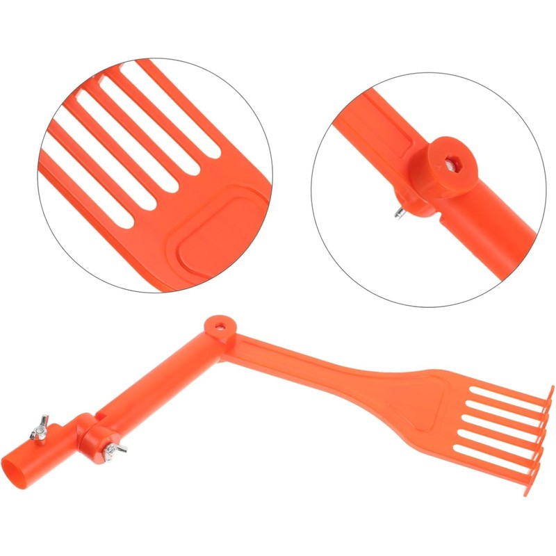WADY Gutter Rake Rotatable Handle Gutter Cleaning Rake Multi Use