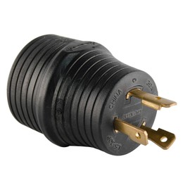 MAKERZ 0 89 30A 125V 3-Prong RV Generator Adapter Converter - NEMA L5-30P to NEMA TT-30R