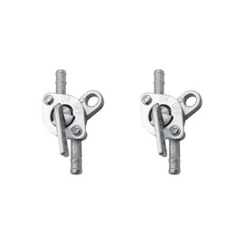 2 Pcs Inline Fuel Tank Tap Valve Petcock On-Off Switch for 50cc 70cc 90cc 100cc 110cc Mini bike Dirt bike Pit bike Tao Tao Pocket Motorcycle Scooter Moped Quad ATV and Go Karts 6mm