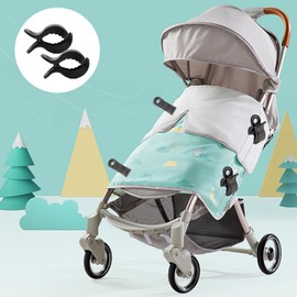 Pack of 4 Pushchair Clips for Attaching Toys, Pram Clip for Baby Seat Attachment of Blankets, Clothes, Pram Accessories for Pushchairs, Deck Chairs