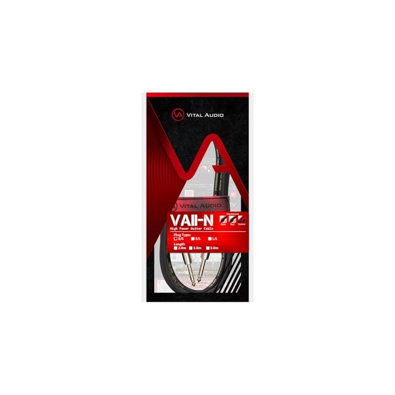 VITAL AUDIO VAII-N 5.0m S/S (V2N-5SS) VAII-N Series, 16.9 ft