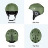 VANRORA Ski Helmet, Snowboard Helmet - Army Green, M