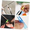 GRIRIW 16Pcs DIY Arrow Nocks Tails Transparent Blue Green White
