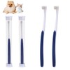 Useekoo 犬 歯ブラシ 超小型犬 猫 ペット用 2本セット 歯磨き 極細毛 極小ヘッド