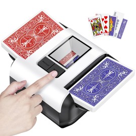 XPAW Automatic Card Shufflerfor 1-2 Decks with Dual Auto/Manual Modes, USB-C Rechargeable,Quiet Operation,Compatible with Texas Hold'emPoker All Card Types are Supported.