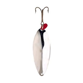 Lucky Strike Bait Works Lizard Lure Spoon Fishing Lure for Pike and Lake Trout, Designed in Canada (Size 4.25, Nickel)