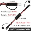 HayEastdor 3.3FT/1M SAE to SAE Extension Cable with Switch SAE