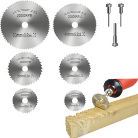 DAJING HSS Cutting Wheel Set for Rotary Tools – 6-Piece Discs for Wood, Plastic & Metal Cutting