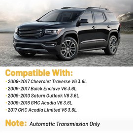 Engine Motor Mount Replacement for 2009-2019 Traverse Enclave Acadia Saturn 3.6L Automatic Transmission, Replace OE A5444 A5548HY A5549HY A5458HY