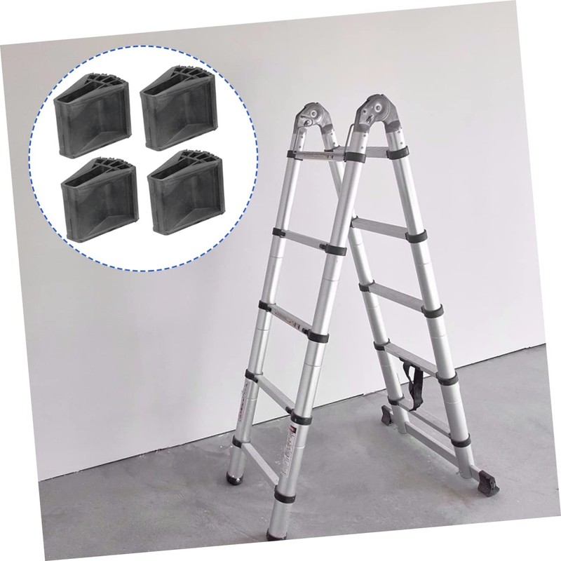 OSALADI 4pcs Non-Slip Ladder Feet Covers Durable Ladder Leg Pads