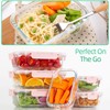 UMEIED 10 Pack Glass Food Storage Containers with Lids Leakproof,