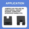 2.54 mm jumper cap, standard circuit boards, jumper caps, shunts,
