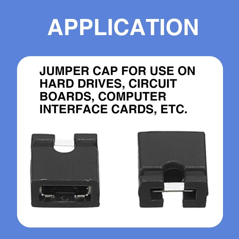 2.54 mm jumper cap, standard circuit boards, jumper caps, shunts,