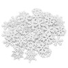 Special Touches 50 Mix White Wooden Christmas Snowflakes for Cardmaking