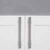 ZAUYX 2-Pack 3-3/4 Inch Hole Center Brushed Satin Nickel Cabinet