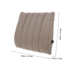 Beavorty Travel Pillow for Plane Inflatable Lumbar Support Office Waist Pad Compact Foldable for Adults (Light Grey)
