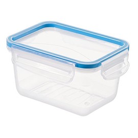 Rotho Clic & Lock Aroma-Proof Storage Container with Lid, Capacity 0.5 litres, Clear Plastic Box with Clip & Lock, BPA-Free, Dishwasher-Safe, 0.75 l