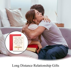 Keyitulo Encouragement Cards, Thinking of You Cards with Envelopes, Long Distance Relationship Gifts, Christmas Stocking Stuffers, Get Well Soon Card for Women, Encouragement Gifts