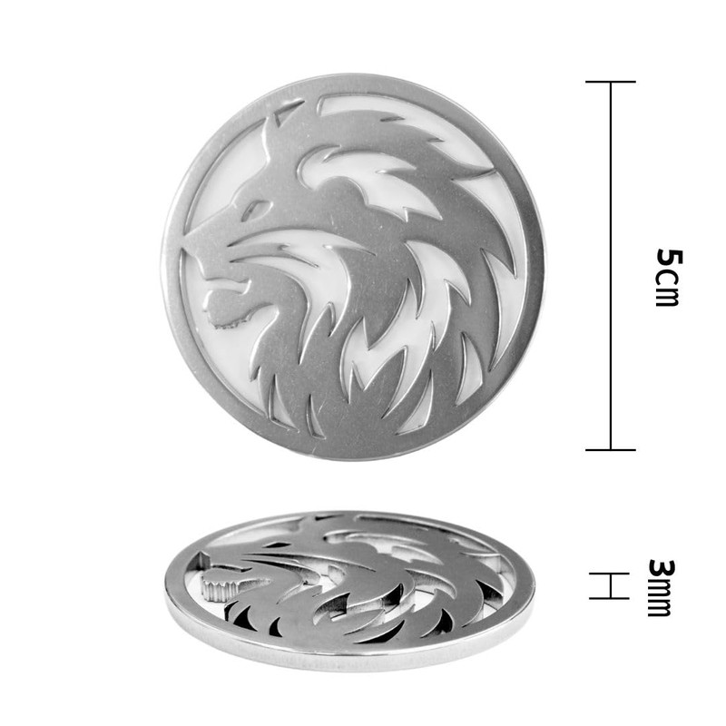 METALABO Golf Green Marker Coin Animal Stainless Steel Large 50mm