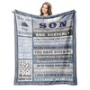 Peliny Chrid Gifts for Son Blankets - Fathers Day Son