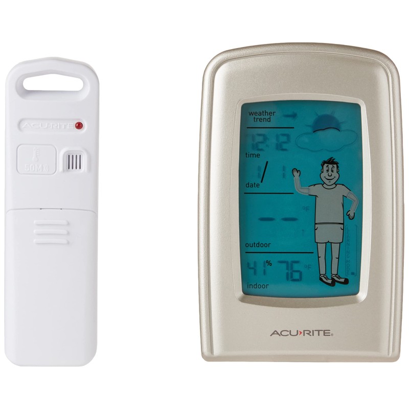 AcuRite 00827 What-to-Wear Wireless Weather Forecaster white, 0.5