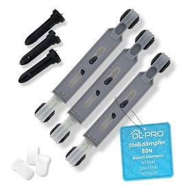 DL-pro 3 x Shock Absorbers 80N for Bosch Siemens 673541 00673541 11039636 Friction Damper Vibration Damper for Washing Machine
