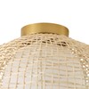 Aiwen 16.54 inch Modern Flush Mount Ceiling Light, Handwoven Close