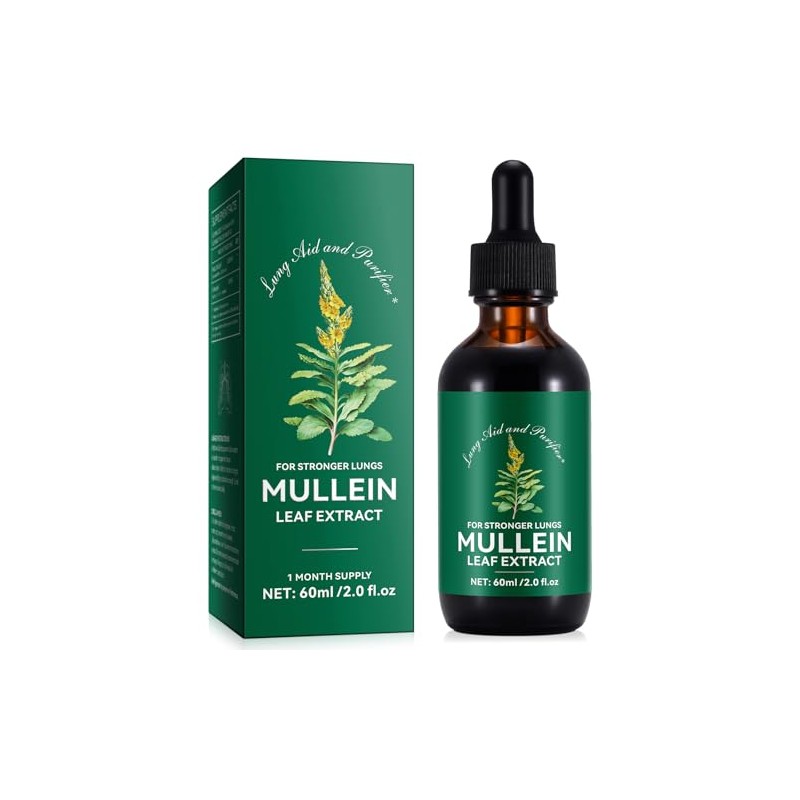 Mullein Drops for Lungs 60 ml - Mullein Leaf Extract