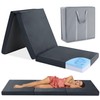 HOMBYS Tri Folding Memory Foam Camping Mattress for Outdoor Sleeping,