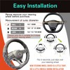 PINCTROT D Shaped 14 Inch Small Sized Steering Wheel Cover