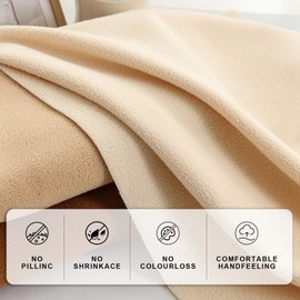 12PCS Solid Color Knitted Polar Fleece Fabric | 20''x40'' | Anti Pill Fabric Patchwork Polyester Plush Fleece Cloth for Sewing, Toys, Throw Blankets, PJ Pants, Booties, Eye Mask