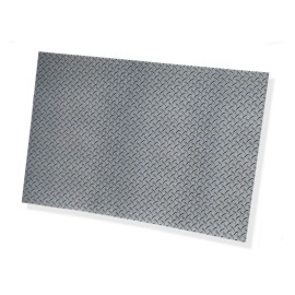 Real Sticky 1/10 Scale Diamond Plate Sticker Sheet RC Crawler Metal Bed Box Body 6x9 Decal