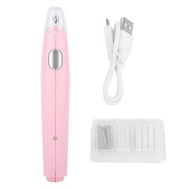 Borradores Eléctricos con Carga USB Borradores para Artistas Borrador Recargable con 16 Recambios (Rosa)