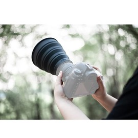 BGNing Camera Lens Hood, Universal Rubber Foldable Lens Hood for DSLR Cameras (72-112mm)