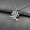 Love Kanji Necklace Japanese for Men Women Stainless Steel Chain