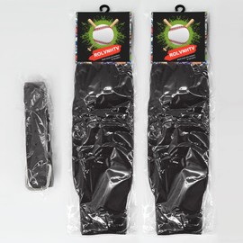 ROLVNHTV Youth Baseball Socks and belt Combo Set Black Softball Belt with Softball Sock Elastic Waist Belt for Girl and Boy