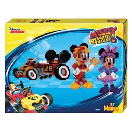 Hama 7949 - Geschenkpackung Micky und die flinken Flitzer, ca. 4000 Bügelperlen und 2 Stiftplatten