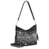 Glamorous Starlight Rhinestones Crossbody Bag Little Hobo Black Bling Purse