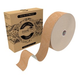 Dynamic Tape Cinta adhesiva biomecánica | para deportes y fisioterapia | Rodilla, tobillo, codo, pierna, soporte muscular | Rollo beige de 2 pulgadas x 101 pies